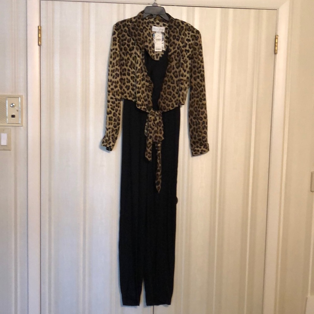 Casual Corner Leopard jump suit.